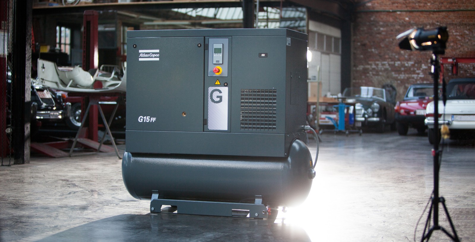 Atlas Copco lubricados compresores de tornillo G (VSD) y GX